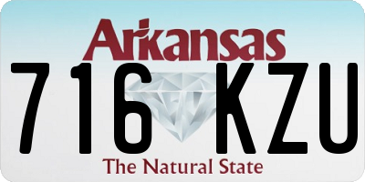 AR license plate 716KZU