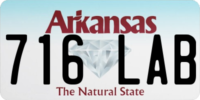 AR license plate 716LAB