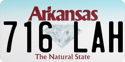 AR license plate 716LAH