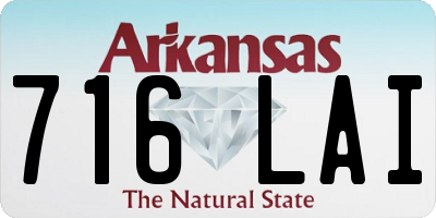 AR license plate 716LAI