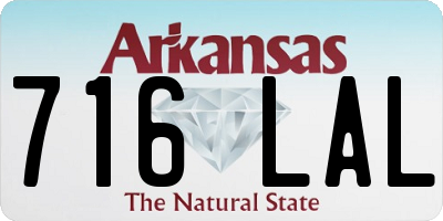 AR license plate 716LAL