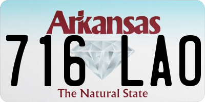 AR license plate 716LAO