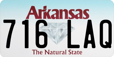 AR license plate 716LAQ