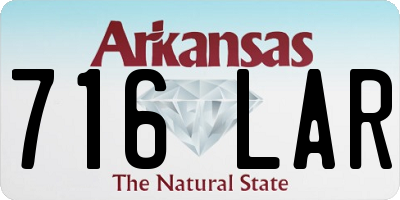 AR license plate 716LAR
