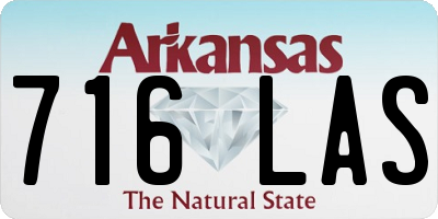 AR license plate 716LAS