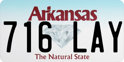 AR license plate 716LAY
