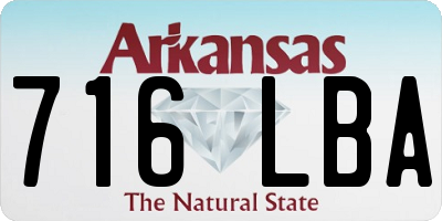 AR license plate 716LBA
