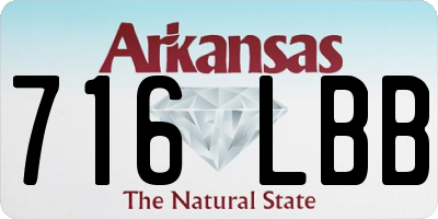 AR license plate 716LBB