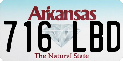 AR license plate 716LBD