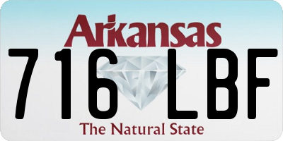 AR license plate 716LBF