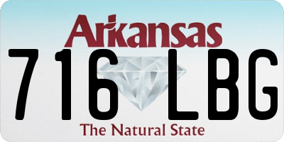 AR license plate 716LBG