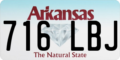 AR license plate 716LBJ