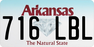 AR license plate 716LBL