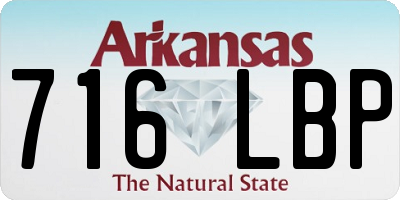AR license plate 716LBP
