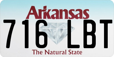AR license plate 716LBT