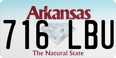 AR license plate 716LBU