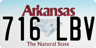 AR license plate 716LBV