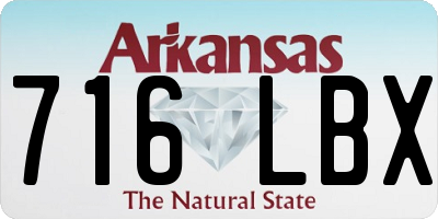 AR license plate 716LBX