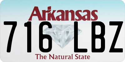 AR license plate 716LBZ