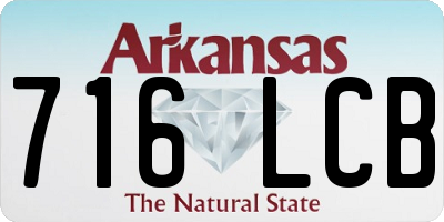 AR license plate 716LCB