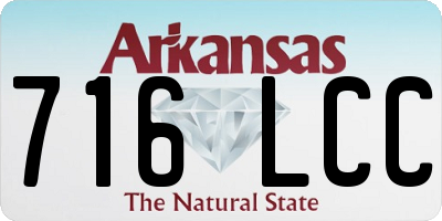 AR license plate 716LCC