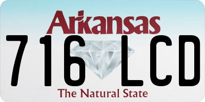 AR license plate 716LCD