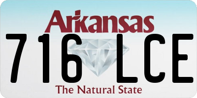 AR license plate 716LCE