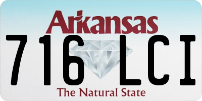 AR license plate 716LCI