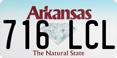 AR license plate 716LCL