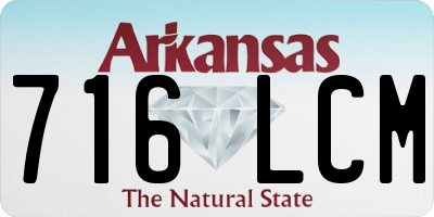 AR license plate 716LCM