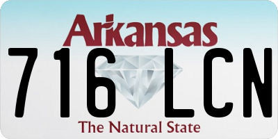 AR license plate 716LCN