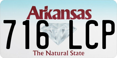 AR license plate 716LCP