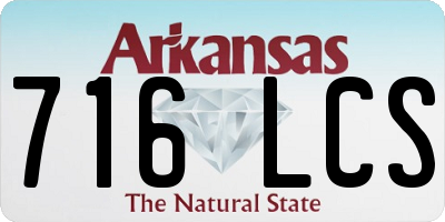 AR license plate 716LCS