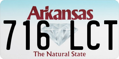 AR license plate 716LCT