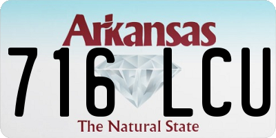 AR license plate 716LCU