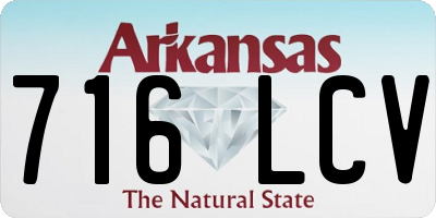AR license plate 716LCV