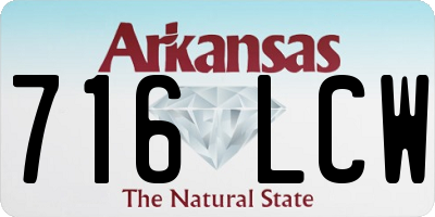 AR license plate 716LCW