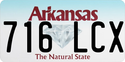 AR license plate 716LCX