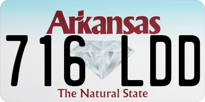 AR license plate 716LDD