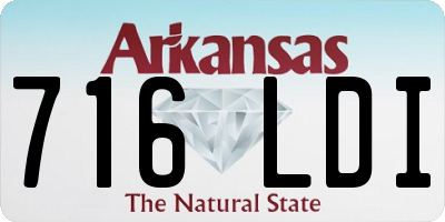 AR license plate 716LDI