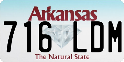 AR license plate 716LDM