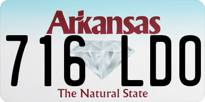 AR license plate 716LDO