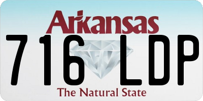 AR license plate 716LDP