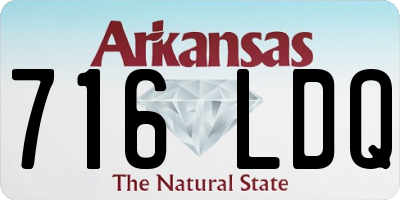 AR license plate 716LDQ