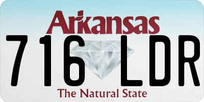 AR license plate 716LDR