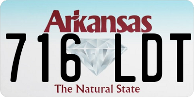 AR license plate 716LDT