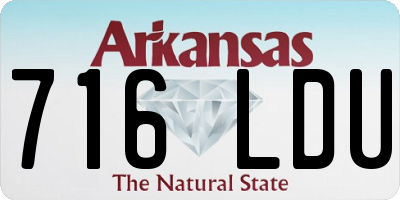 AR license plate 716LDU