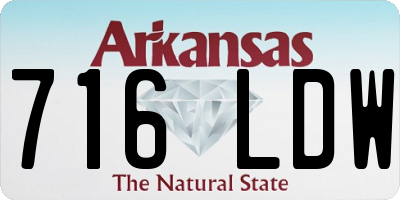 AR license plate 716LDW