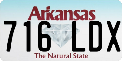 AR license plate 716LDX