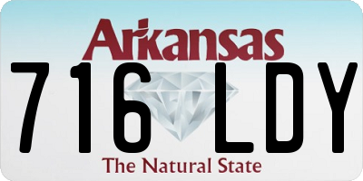 AR license plate 716LDY